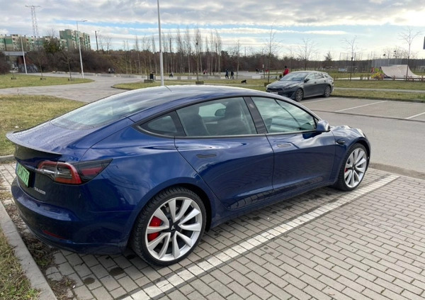 Tesla Model 3 cena 185000 przebieg: 43000, rok produkcji 2022 z Wrocław małe 56